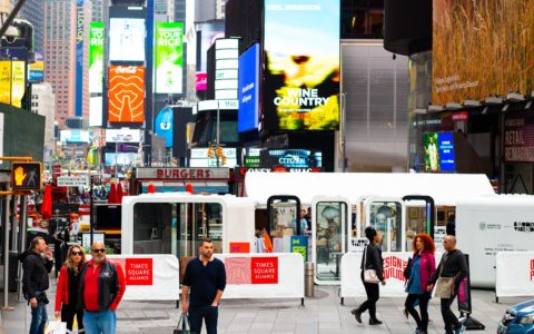 Framery pods take over the Times Square during NYCxDesign