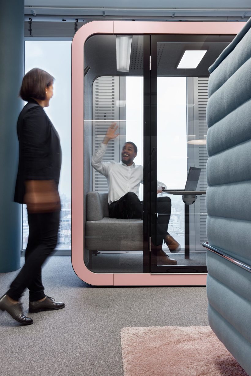 Framery Q office pod at Colliers Frankfurt office