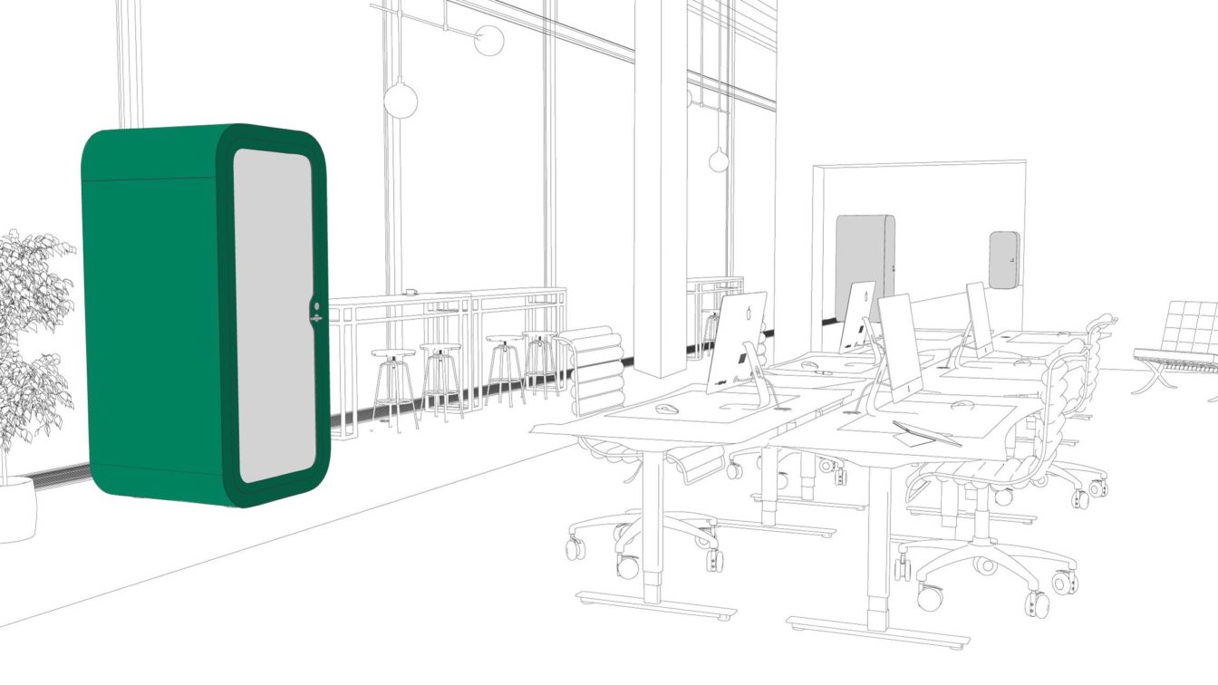 Placing Framery pods near work stations