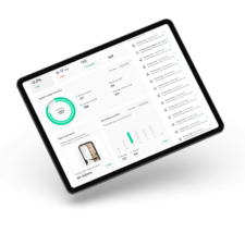 Dashboard of Framery Connect, workplace management software.