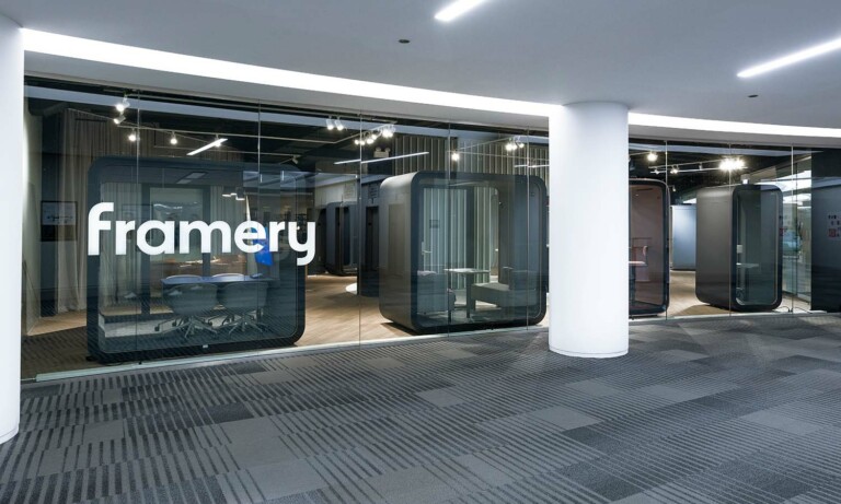 Framery showroom in Neocon, Chicago.