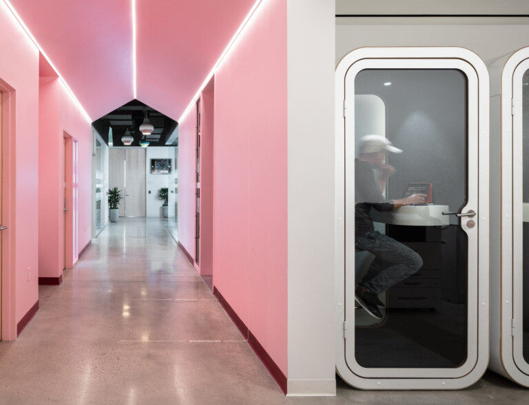 Framery O soundproof office phone booths in LinkedIn office, Sunnyvale