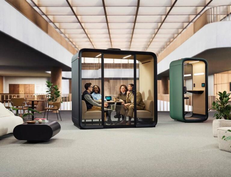 Framery office pods ensure that speech privacy happens within an office.